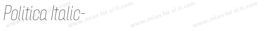 Politica Italic字体转换